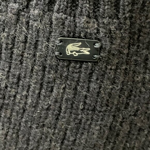 LACOSTE CHUNKY VEST 100%WOOL MADE IN FRANCE SIZE 44 US XL ICONIC SOPHISTICATED - Picture 14 of 15